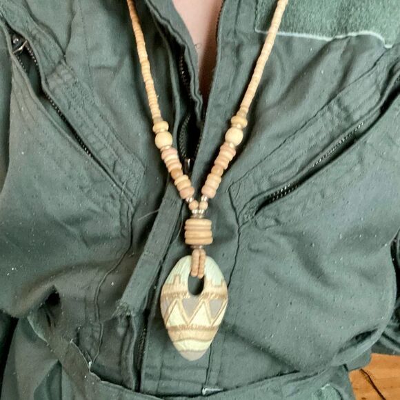 Hand-Painted Artisan Necklace - Picture 3 of 5